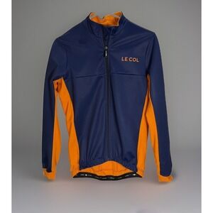 LE COL Thermal Cycling Jacket Mens Sz Small Sport II Full Zip Blue Orange